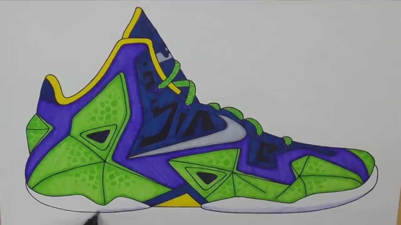 1280x720 Drawn Shoe Lebron Shoe