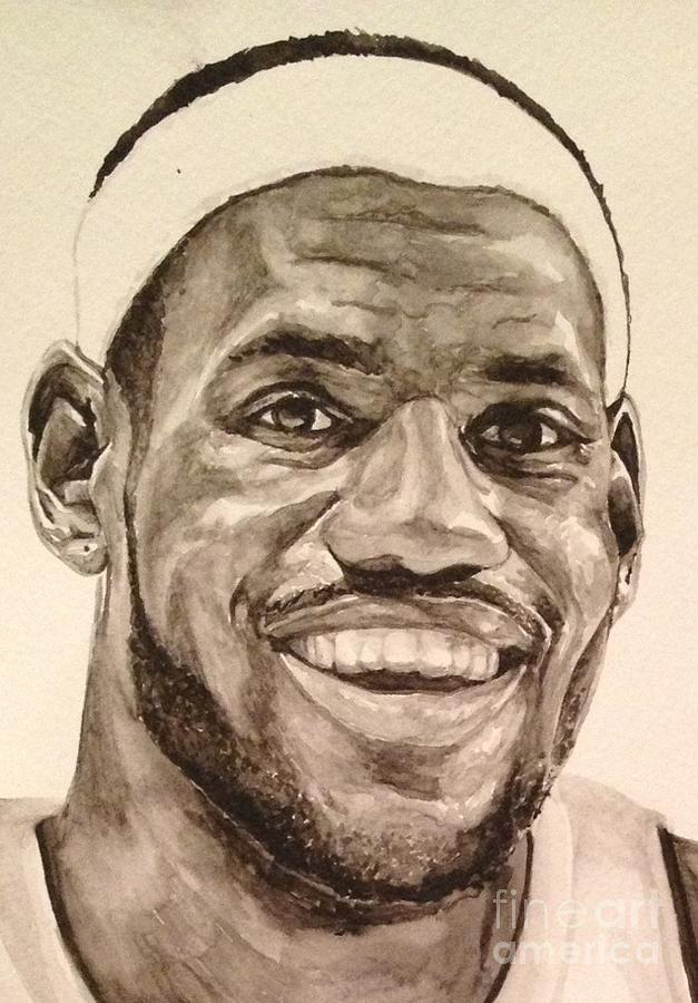 627x900 Lebron James Painting By Tamir Barkan