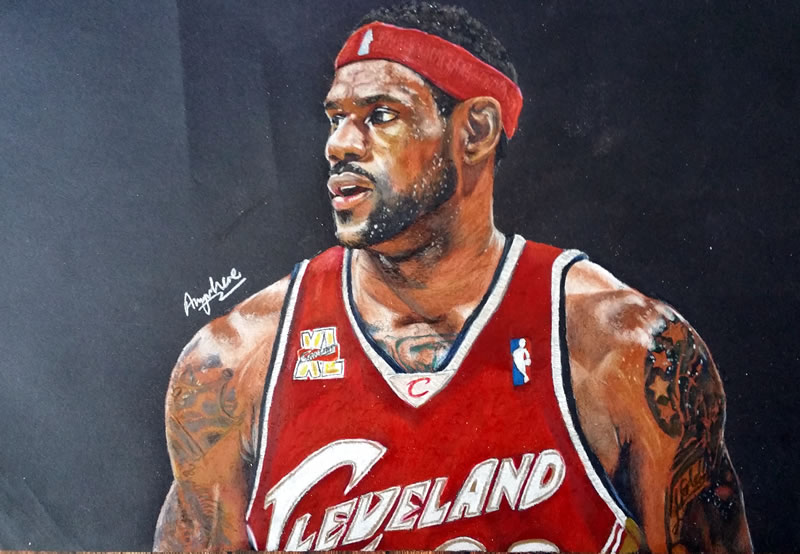 Lebron James Drawing at GetDrawings | Free download