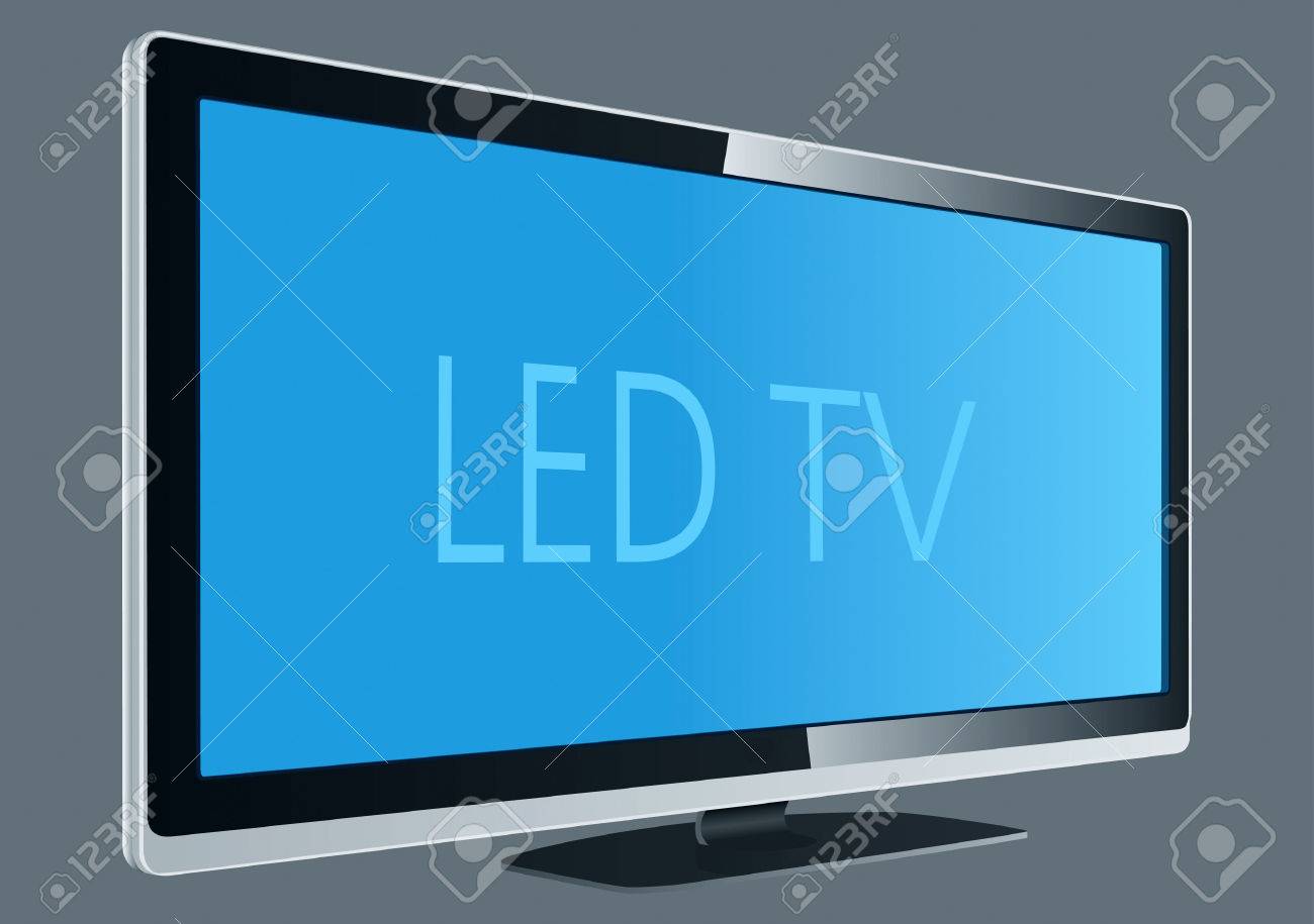 1300x915 Led Tv Drawing Royalty Free Cliparts, Vectors, And Stock