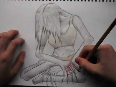 480x360 Left For Dead Witch Drawing Timelapse
