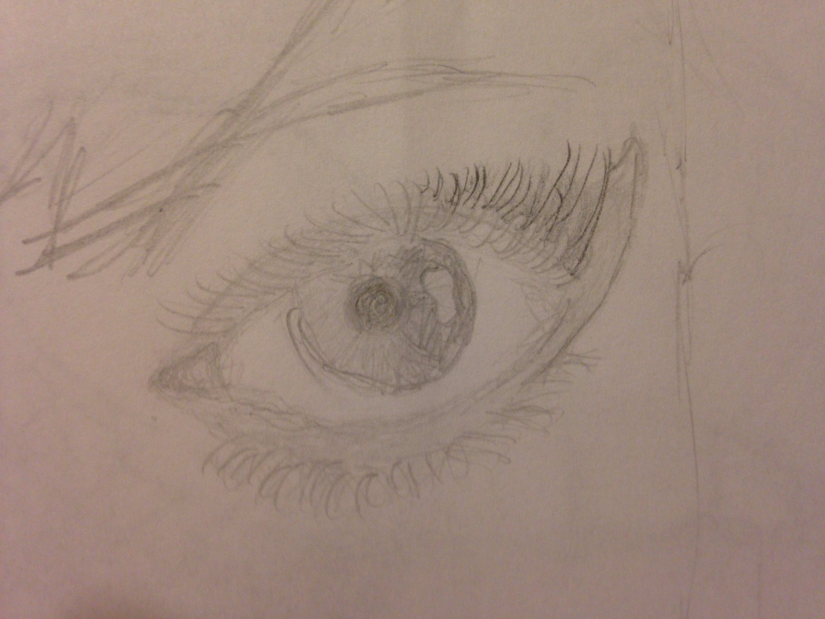 3264x2448 Left Eye Drawing By Me! Art