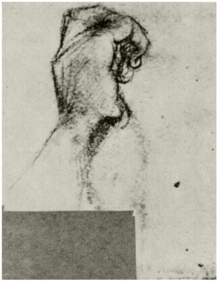 750x962 Sketch Of A Left Hand By Vincent Van Gogh