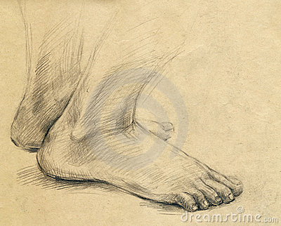 400x322 Pencil Drawing Human Leg Stock Photos Drawing Legs
