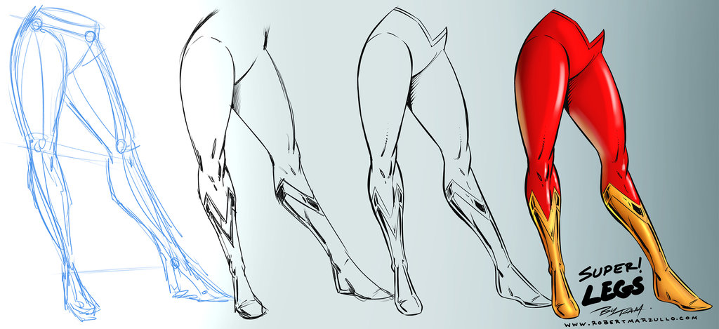 1024x469 Super Woman Legs Comic Art Style