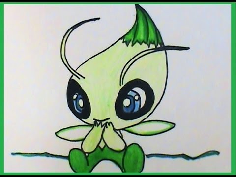 480x360 How To Draw Celebi [Legendary] Pokemon No. 251 Tutorial