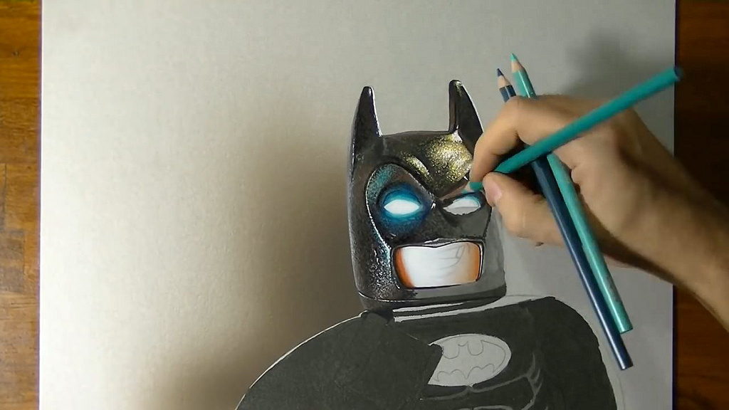 1024x576 Lego Batman Drawing By Marcello Barenghi