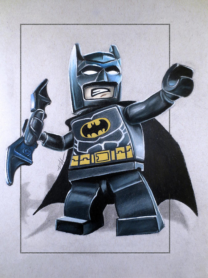 675x900 Lego Batman Drawing By Thomas Volpe