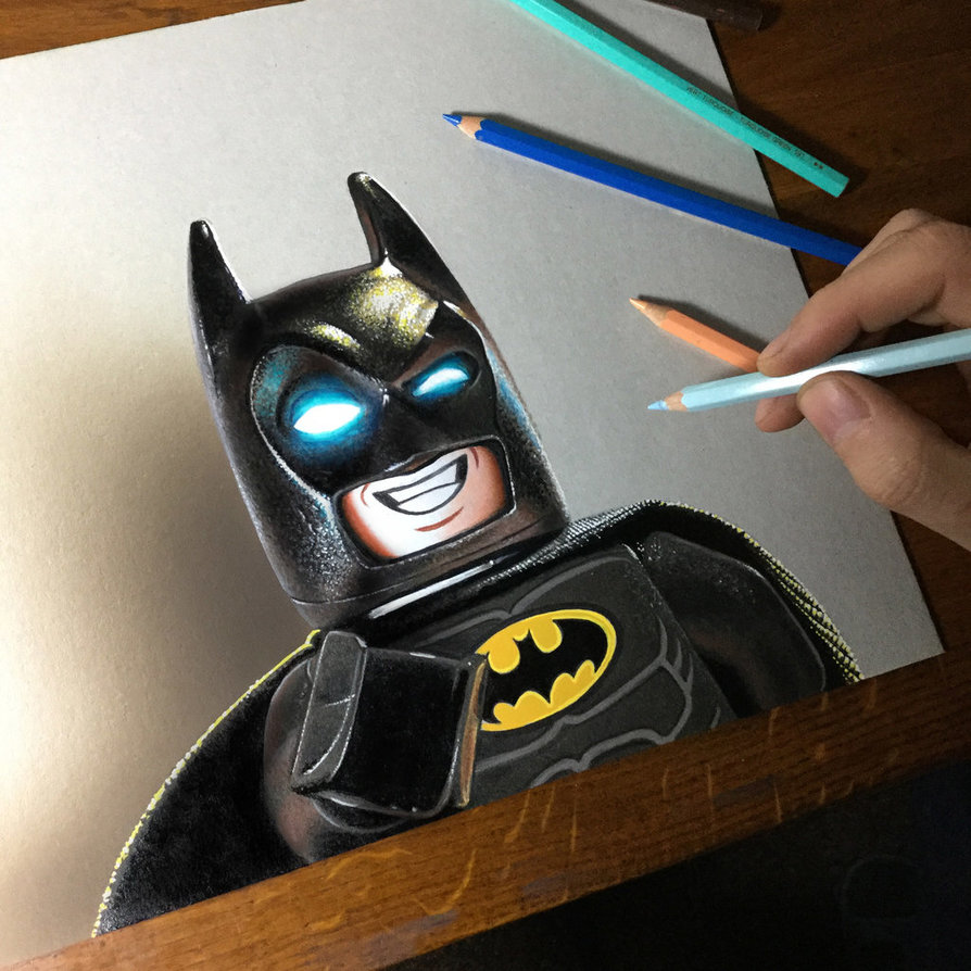 894x894 Lego Batman Drawing By Marcellobarenghi