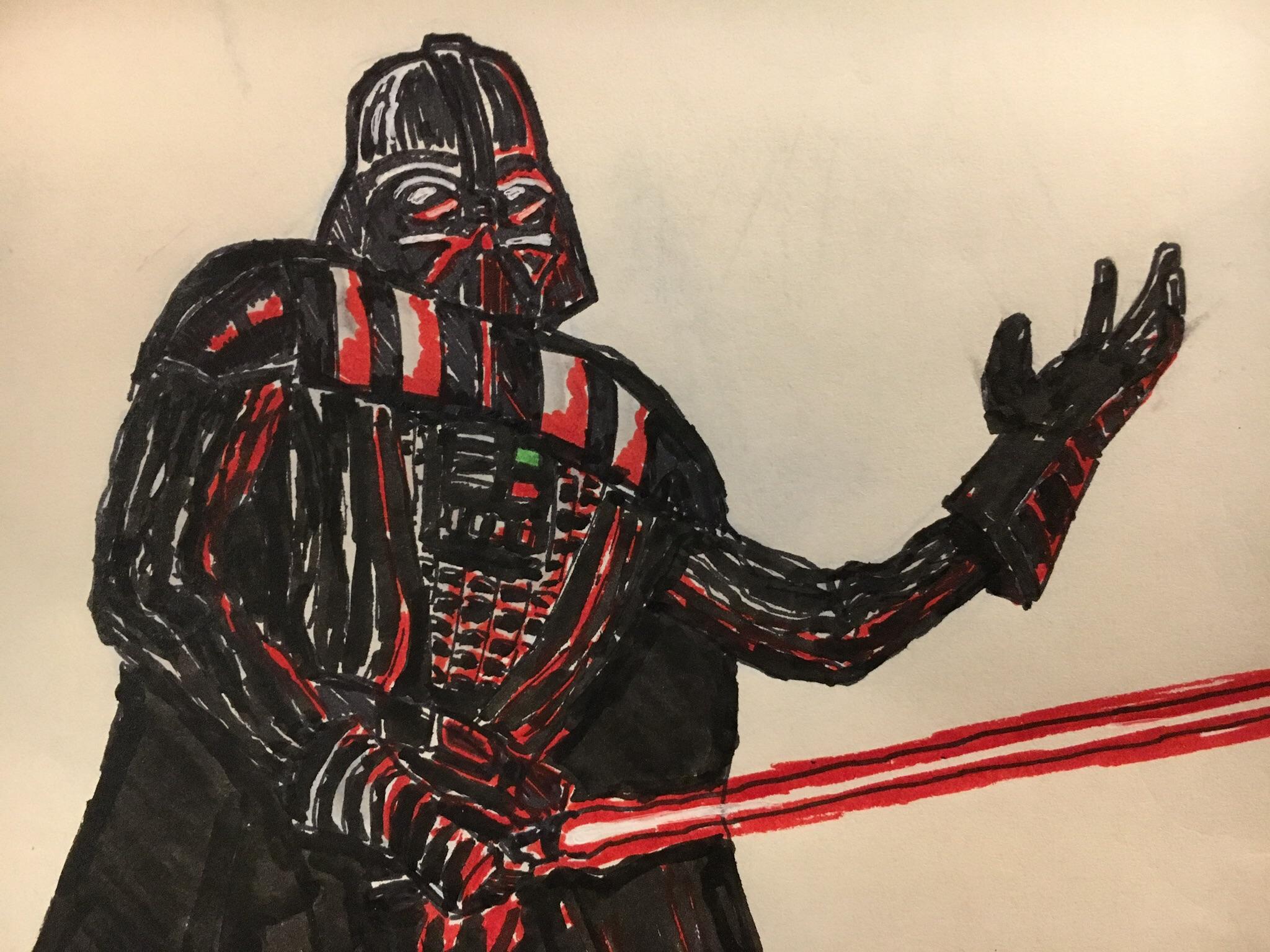2048x1536 Together, We Can Rule The Ink Drawing Of Darth Vader I