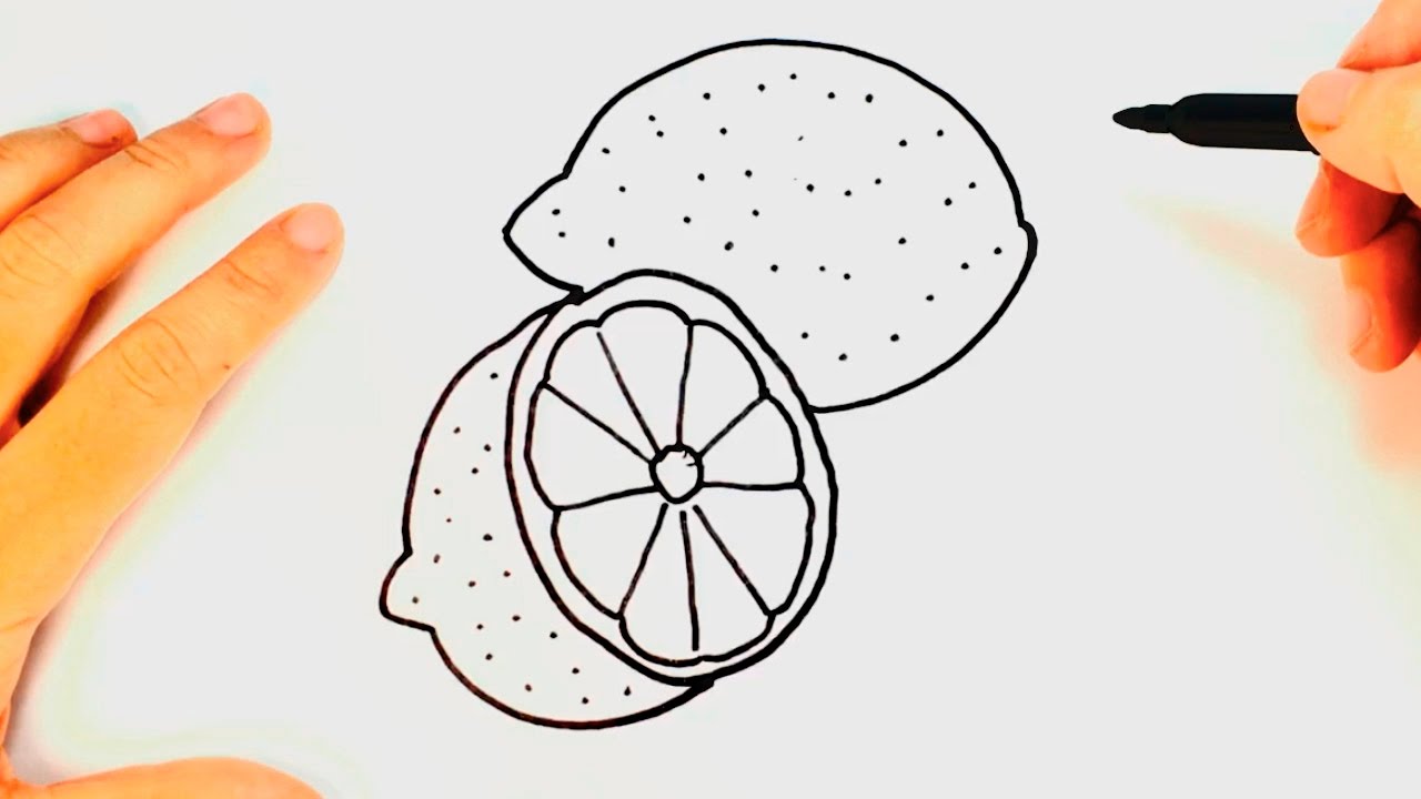 1280x720 How To Draw A Lemon Lemon Drawing Lesson Step By Step