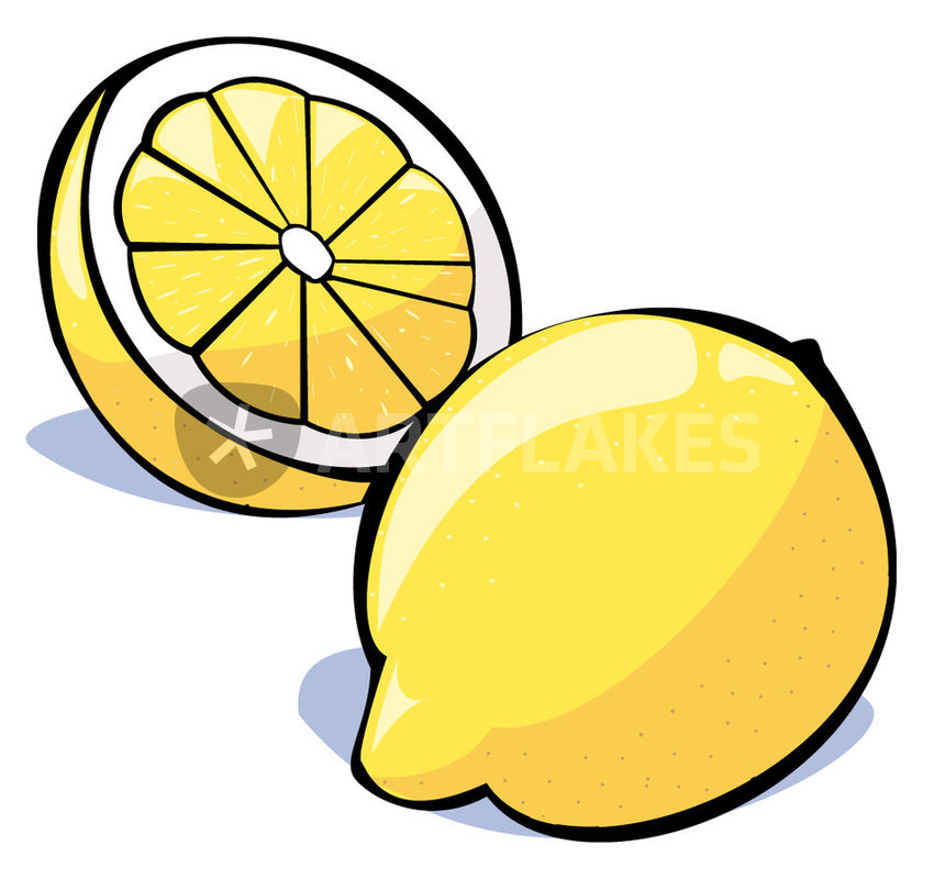 850x800 Vegetables Series Lemons Drawing Art Prints And Posters By