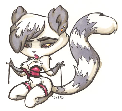 500x452 Lemur Girl Pin Up By Lberghol