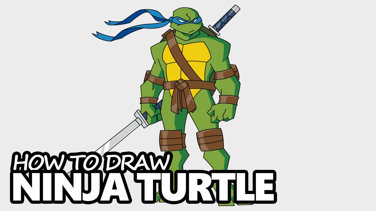 1280x720 How To Draw Teenage Mutant Ninja Turtle Leonardo