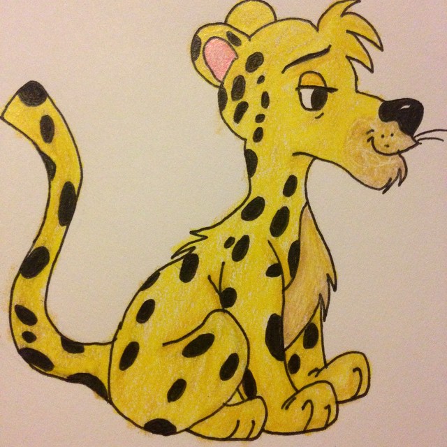 640x640 Leopard Cartoon Drawing By Ash9413