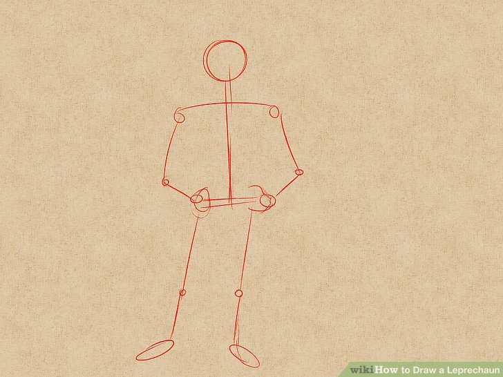 728x546 How To Draw A Leprechaun (With Pictures)