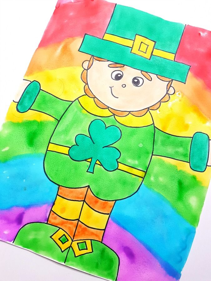 675x900 Leprechaun Directed Drawing For St. Patrick's Day Printable Art