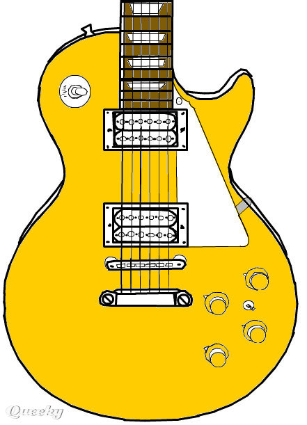 Les Paul Guitar Drawing at GetDrawings | Free download