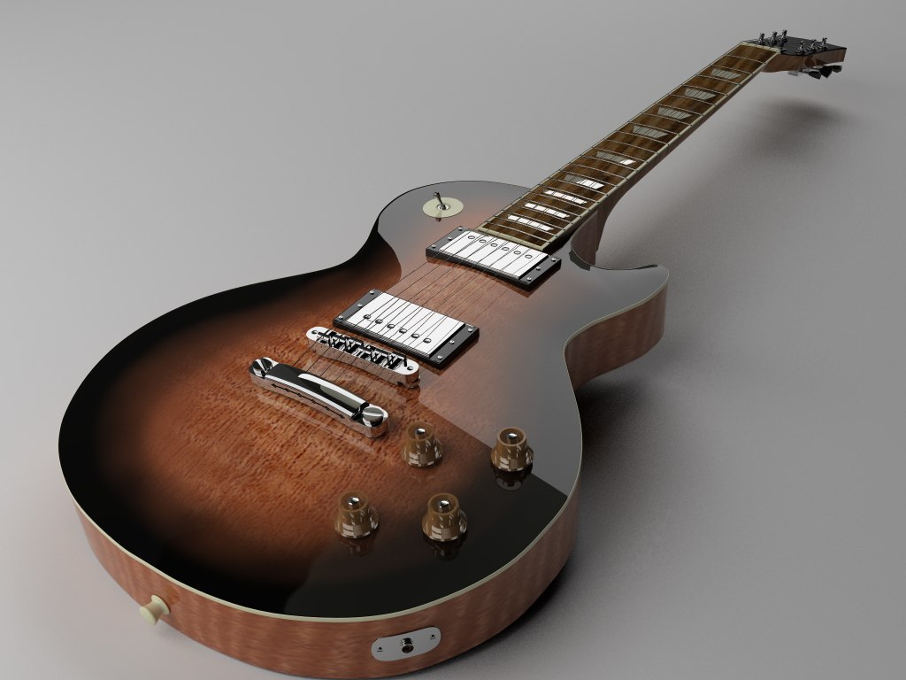 1024x768 Searched 3d Models For Les Paul