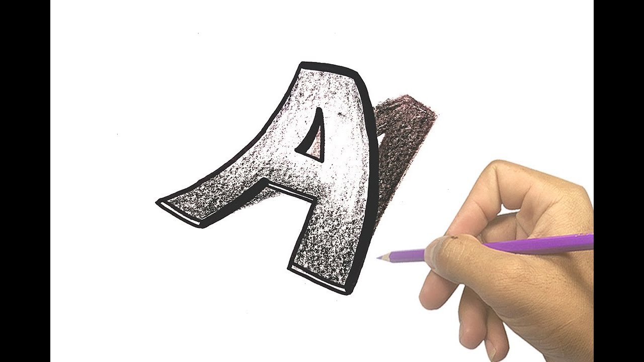 1280x720 How To Draw 3d Letter A Amazing Art Drawing Video Trick Art