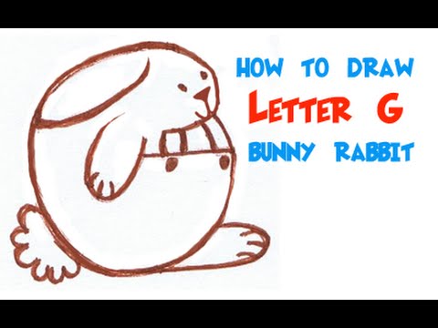 480x360 How To Draw A Simple Letter G Bunny Rabbit
