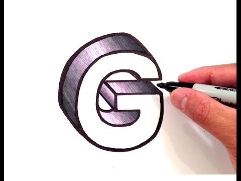 480x360 How To Draw The Letter G In 3d