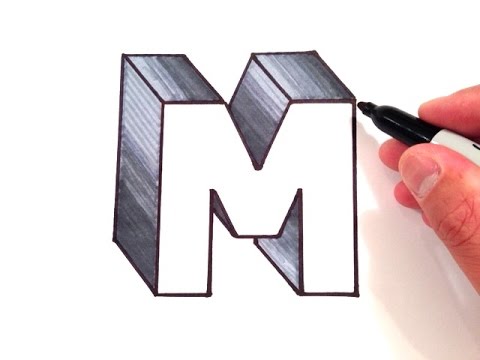 480x360 How To Draw The Letter M In 3d