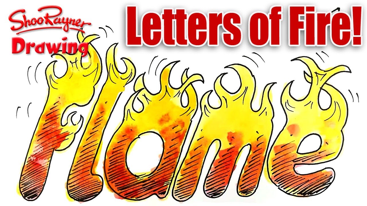 1280x720 How To Draw Letters Of Fire