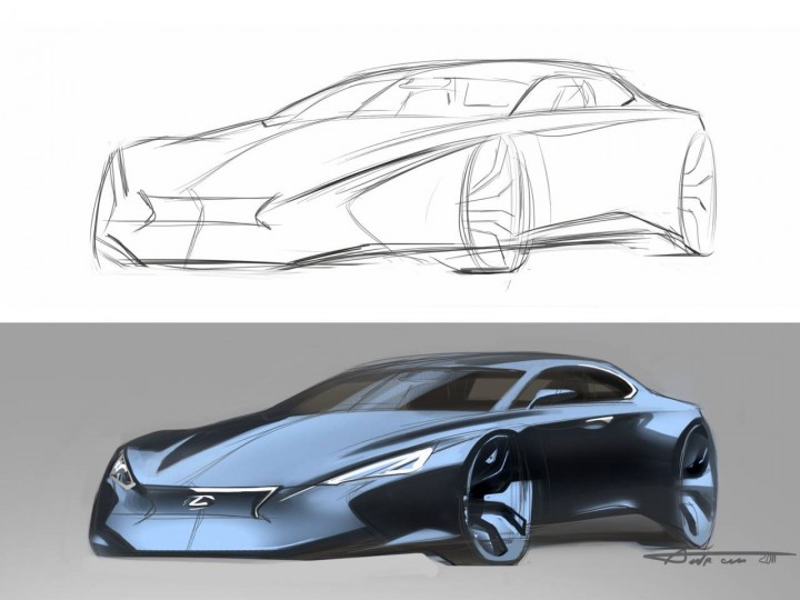 720x540 Lexus Concept From Drawing To Render