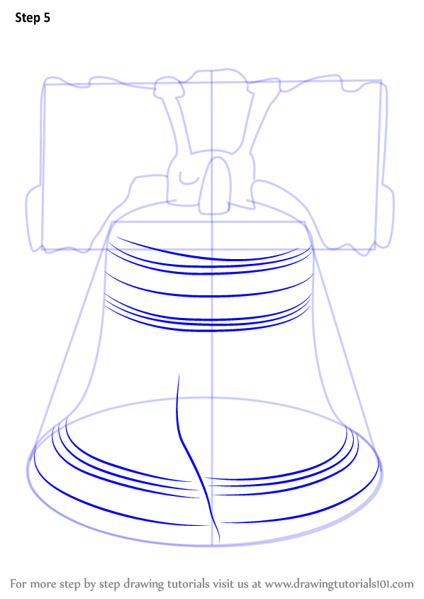 598x844 Learn How To Draw Liberty Bell (Other Places) Step By Step