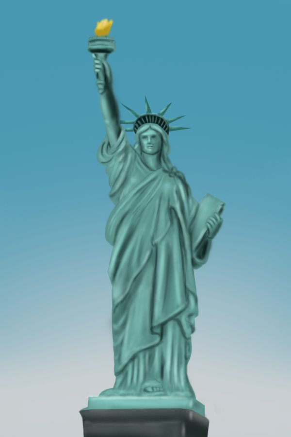 600x900 Learn How To Draw Statue Of Liberty (Statues) Step By Step