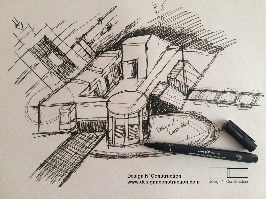 1080x810 Draw Perspective Of A Factorylibrary Building And Plan View