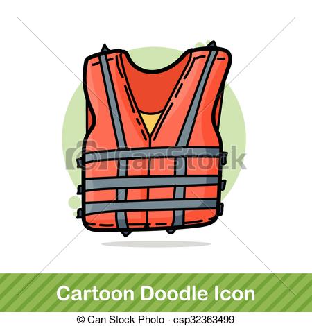 450x470 Life Jacket Color Doodle Eps Vectors