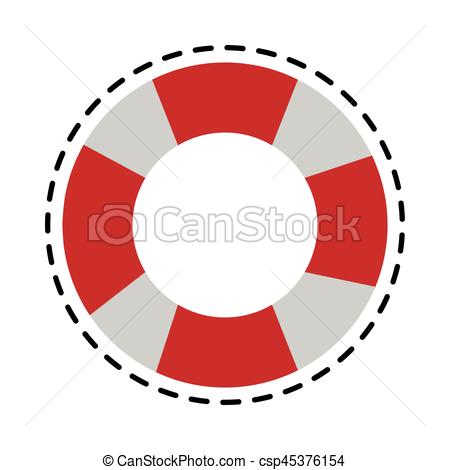 450x470 Life Preserver Icon Image Vector Illustration Design Clipart
