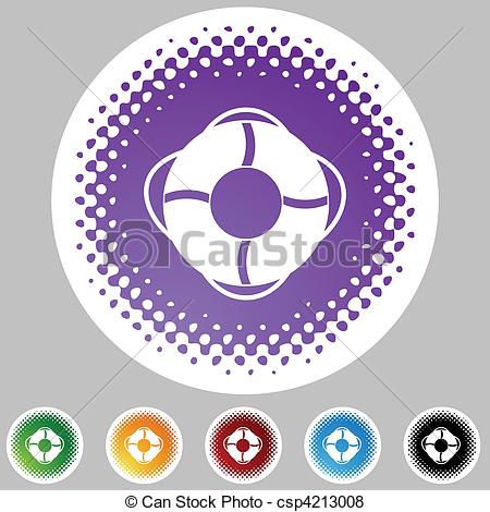 450x470 Life Ring Web Icon Vector