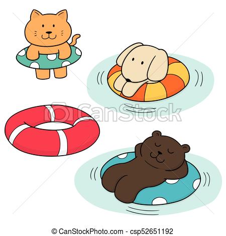 450x470 Vector Set Of Animal And Life Ring Eps Vectors