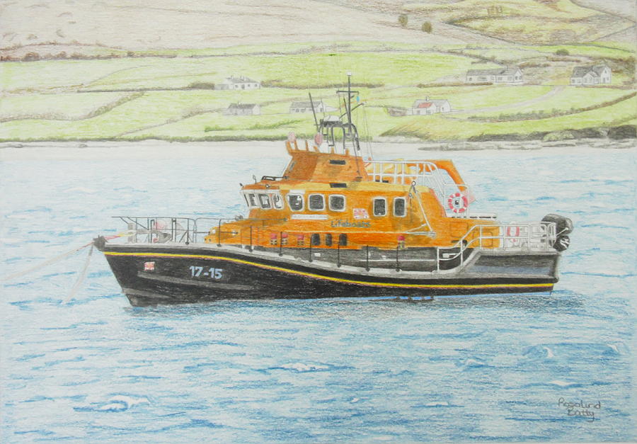 900x627 Lifeboat Drawing By Rosalind Batty