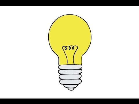 480x360 How To Draw A Light Bulb Easy Step By Step