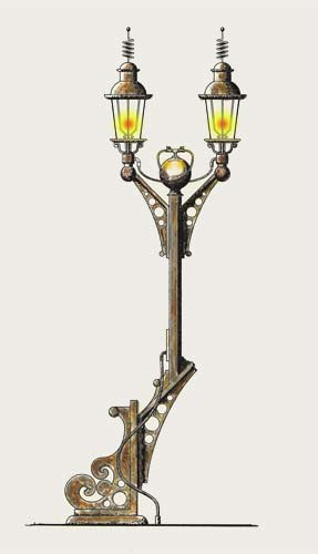 287x500 Steampunk Street Lamp By Rsandberg