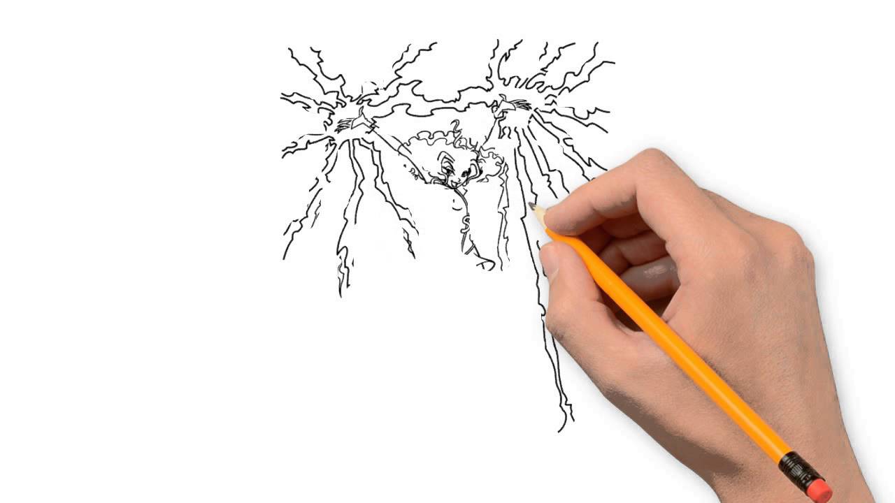 1280x720 Lightning Nature Pencil To Draw Step By Step