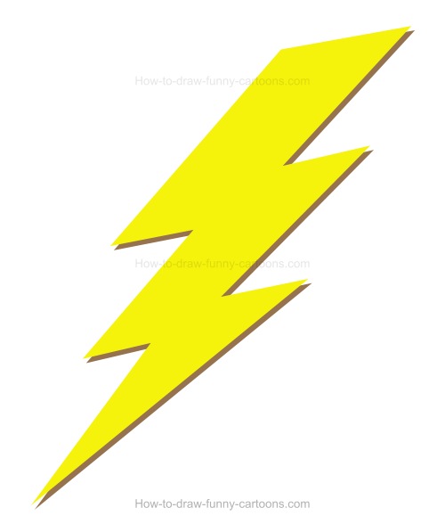 500x588 To Draw A Cartoon Lightning