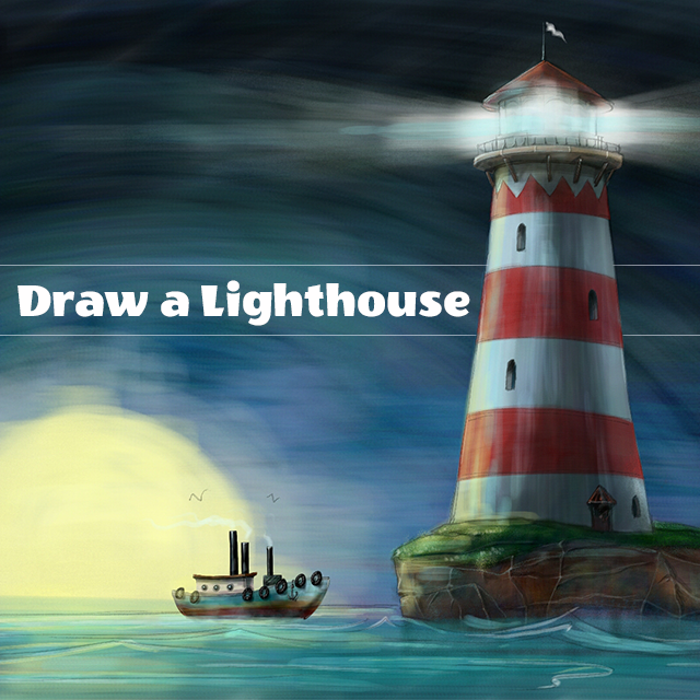 640x640 Draw A Lighthouse With Picsart, Enter The Drawing Challenge