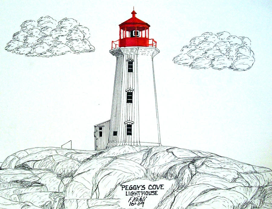 900x693 Peggys Cove Lighthouse By Frederic Kohli