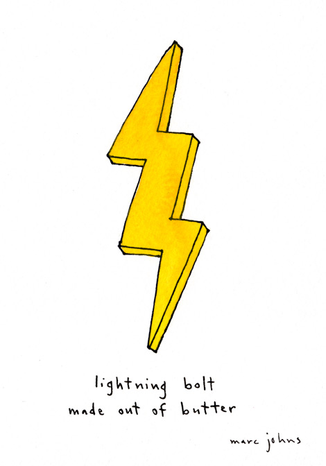 470x672 Lightning Bolt Made Out Of Butter Marc Johns