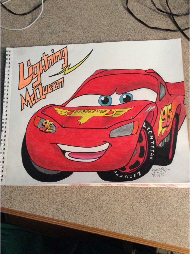 Cars Lightning Mcqueen Drawing At GetDrawings | Free Download