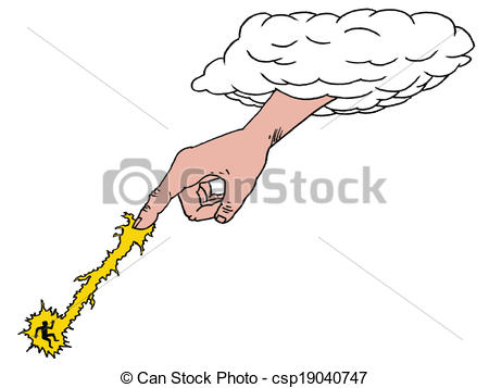 450x357 Zeus Lightning. Lighting Strike. Eps Vector