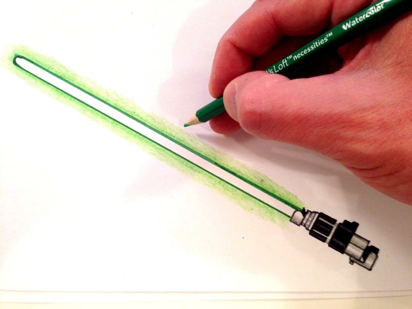 1632x1224 How To Draw Yoda's Lightsaber
