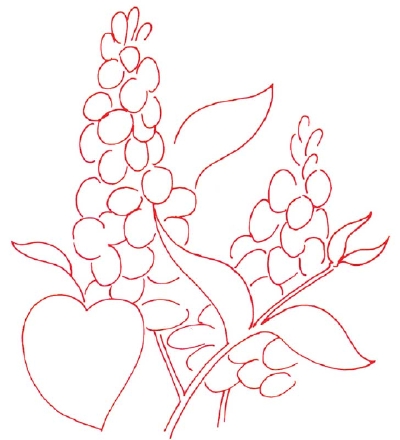 400x440 How To Draw A Lilac In 5 Steps Lilacs, Sketches And Drawings