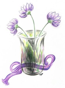 222x300 Lilac Flower Drawings Fine Art America