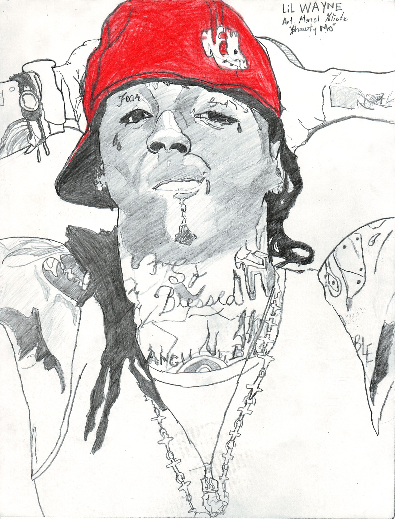 1268x1662 Lilwayne Drawing